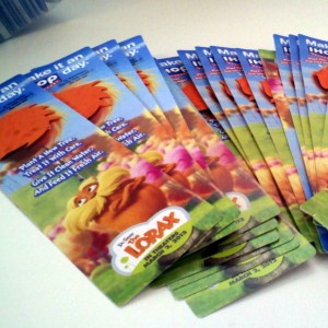 Free pack of seeds with Lorax movie