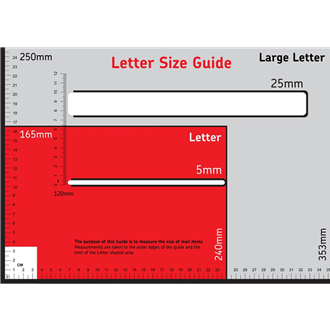 Free Royal Mail Letter Size Template | LatestFreeStuff.co.uk