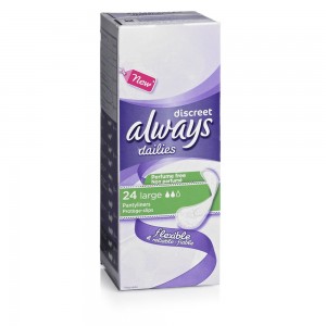 free pack of always dailies pantyliners
