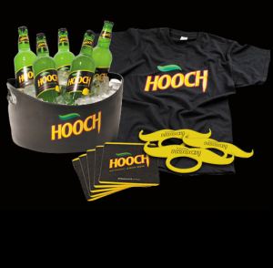 free hooch drinks, t-shirts and more