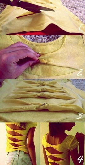 Upcycle yellow top