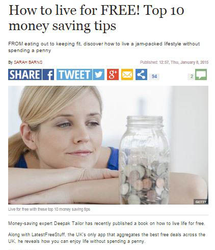 How To Live For Free Tips