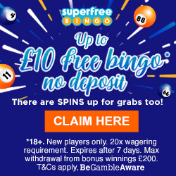 Get Up to £10 Free Bingo Cash