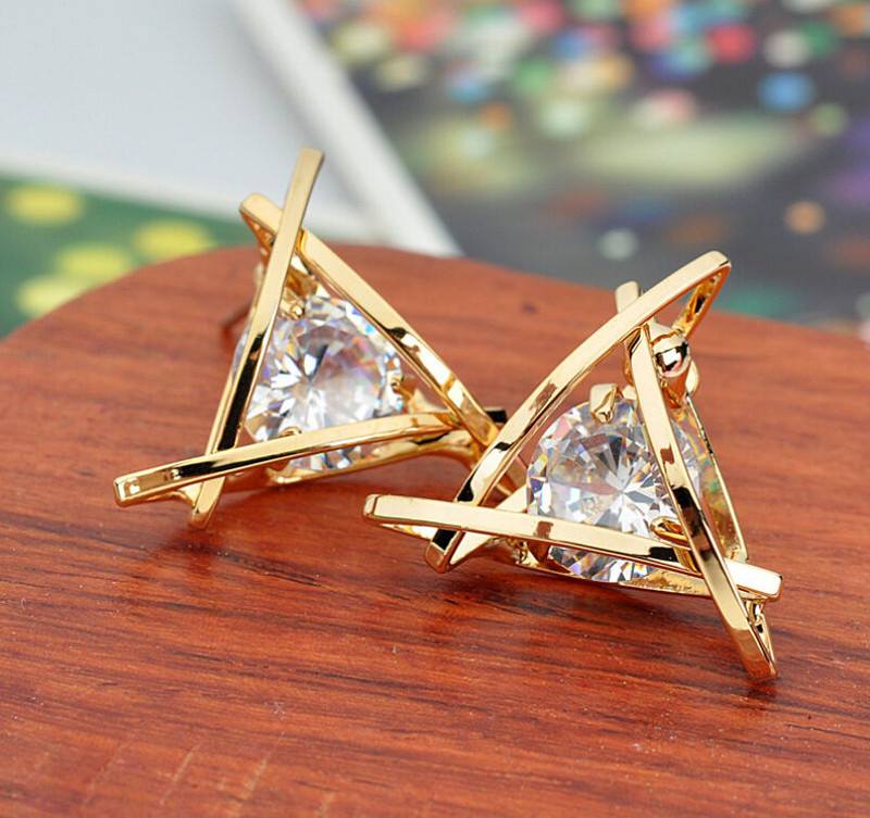 Free Crystal Stud Earrings