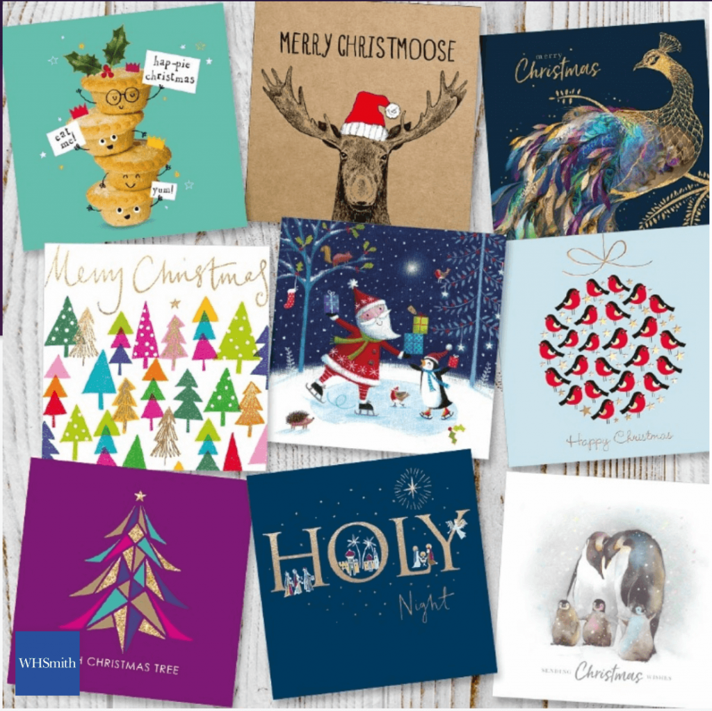 Free WHSmith Christmas Cards Box