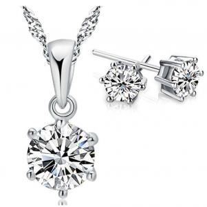 Free Sterling Silver Necklace & Earrings (Worth £29.99)