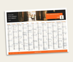 Free 2020 Wall Planner