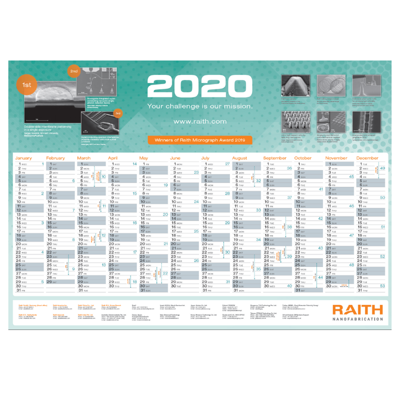 Free 2020 Calendar