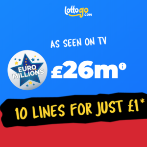 £26M EuroMillions Jackpot – Get 10 chances for just £1