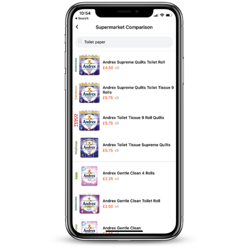 Free Supermarket Price Comparison App