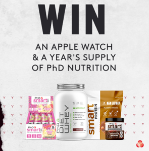 Win an Apple Watch and a Year’s Supply of PhD Nutrition