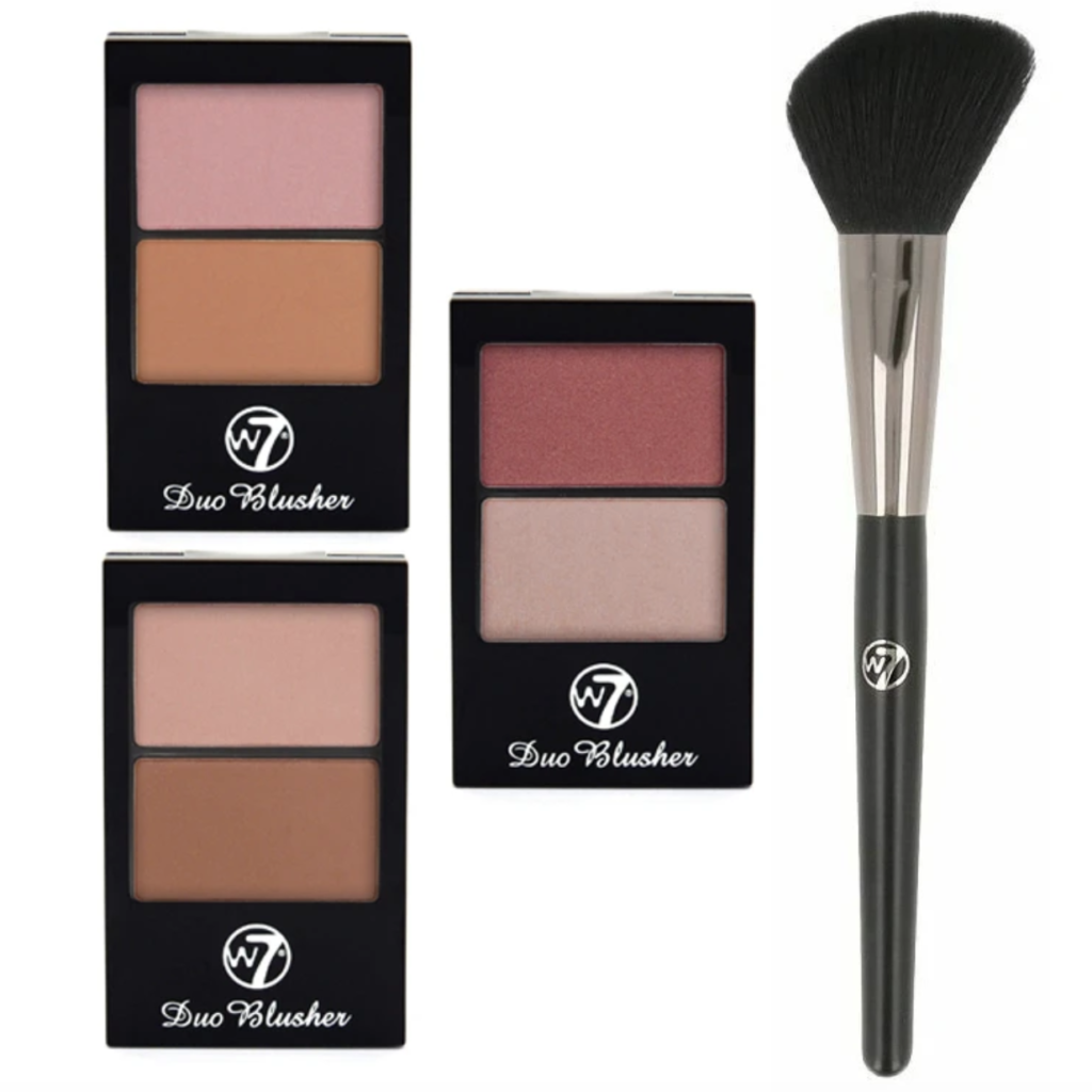 Free W7 Blusher and Brush Set