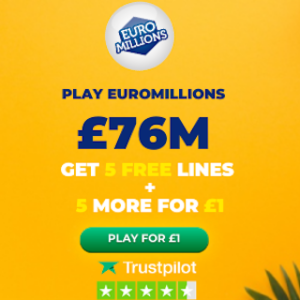 Free EuroMillions Tickets (£76M Jackpot)