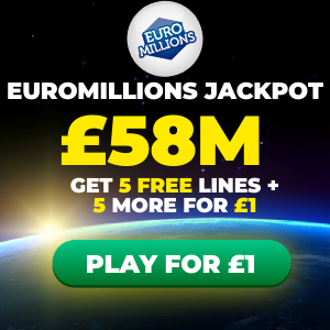 Free EuroMillions Tickets (£58M Jackpot)