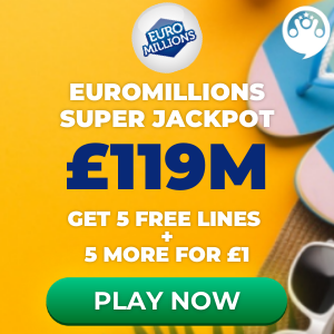 Free EuroMillions Tickets (£119M Jackpot)