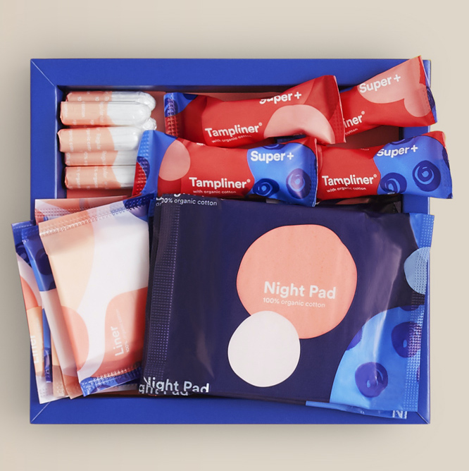 Free Period Products Box (Worth £7.30)