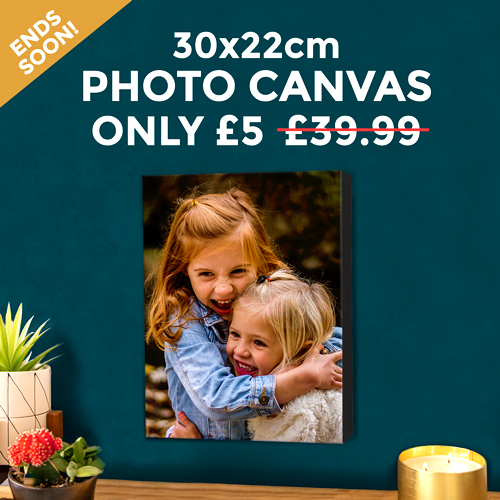 Get a Photo Canvas (Worth £39.99) – Only £5 Today!