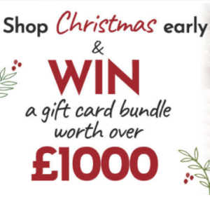 Win 1 of 20 Gift Card Bundles (Worth £1,100)