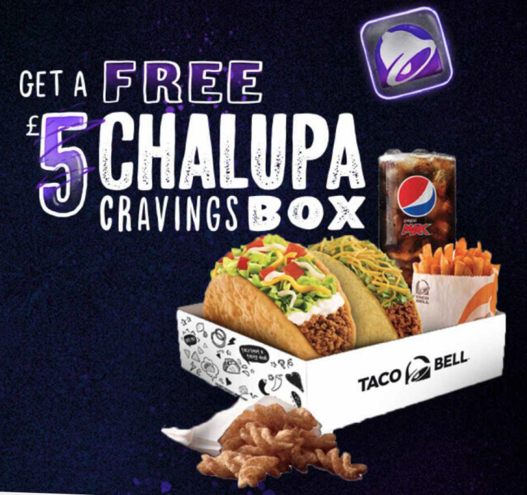 Free Taco Bell Meal Box (Worth £5) LatestFreeStuff.co.uk