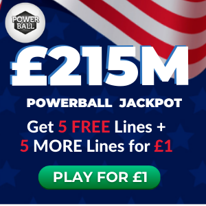 Free Powerball Tickets (£215M Jackpot)