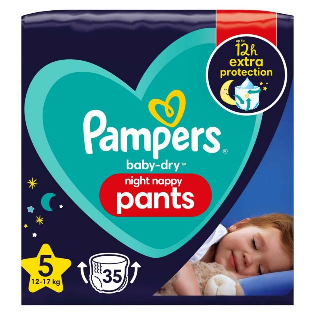 Free Pampers Dry Night Nappies