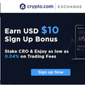 Crypto.com – $10 Signup Bonus