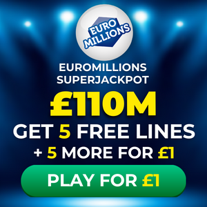 Free EuroMillions Tickets (£110M Jackpot)