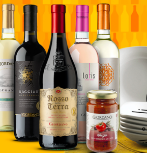 12 Dinner Plates, 10 Bottles of Wine + 4 Italian Foods – Only £59 Delivered!