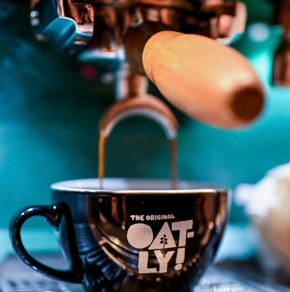 Free Oatly Flat White Coffee