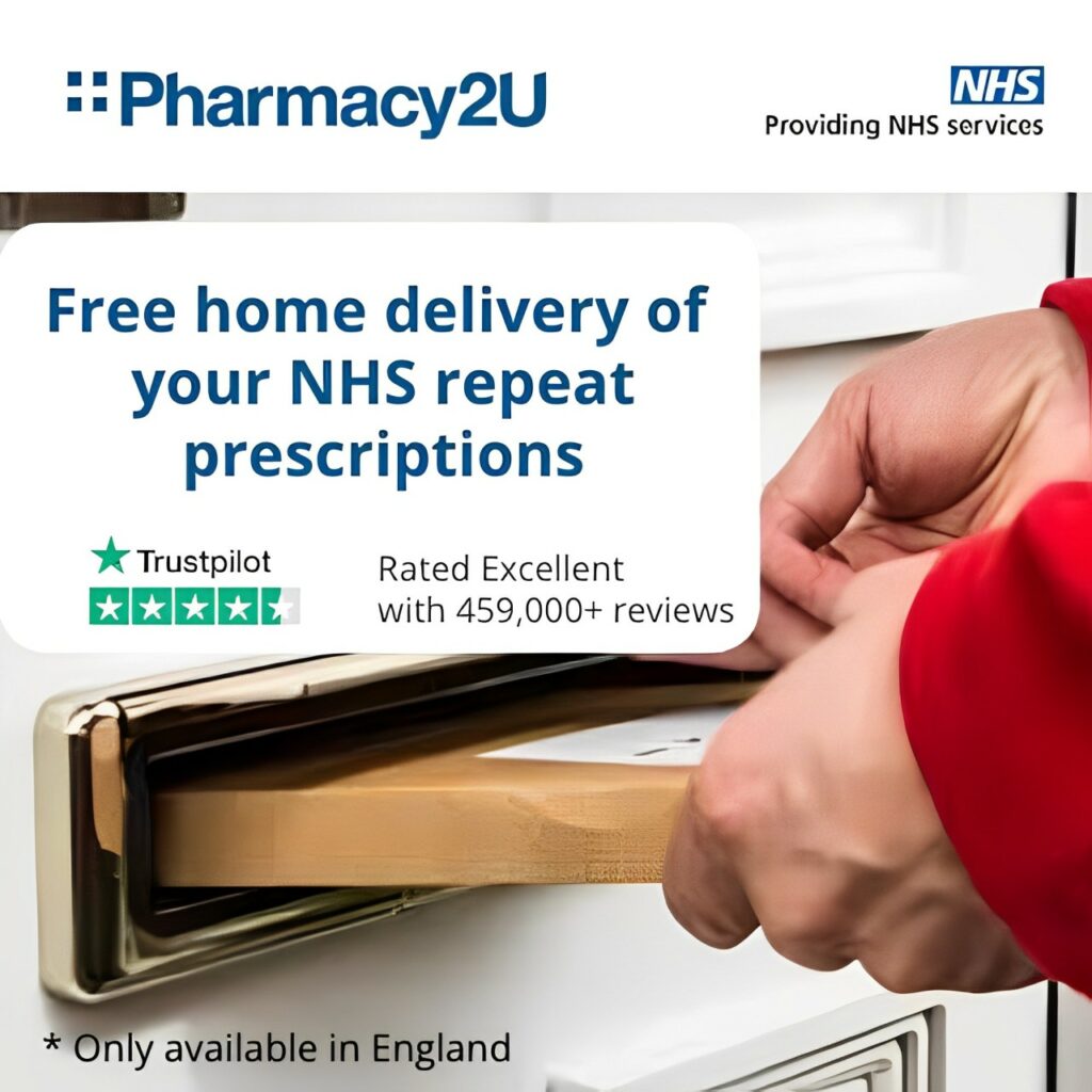 Free NHS Prescription Delivered To Your Door