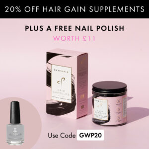 Hairgain – 20% Off Plus Free Nail Polish (Worth £11)