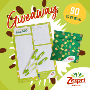 Free Zespri Snack Bag & Planner