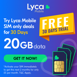 Free Mobile SIM with 20GB Data