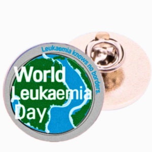 Free World Leukemia Day Pin Badge