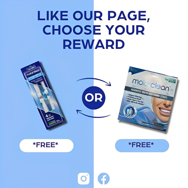 Free Whitening Strips & Toothbrush Heads