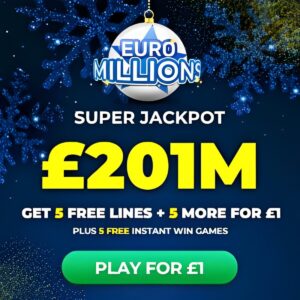 Free EuroMillions Tickets – £201m Super Jackpot!