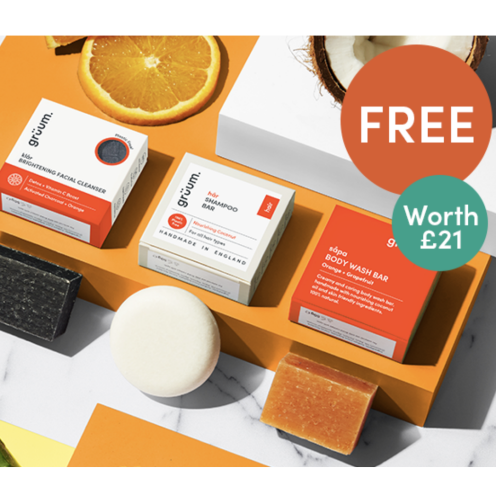 Free Grüum Luxury Hair, Face & Body Products (Worth £20