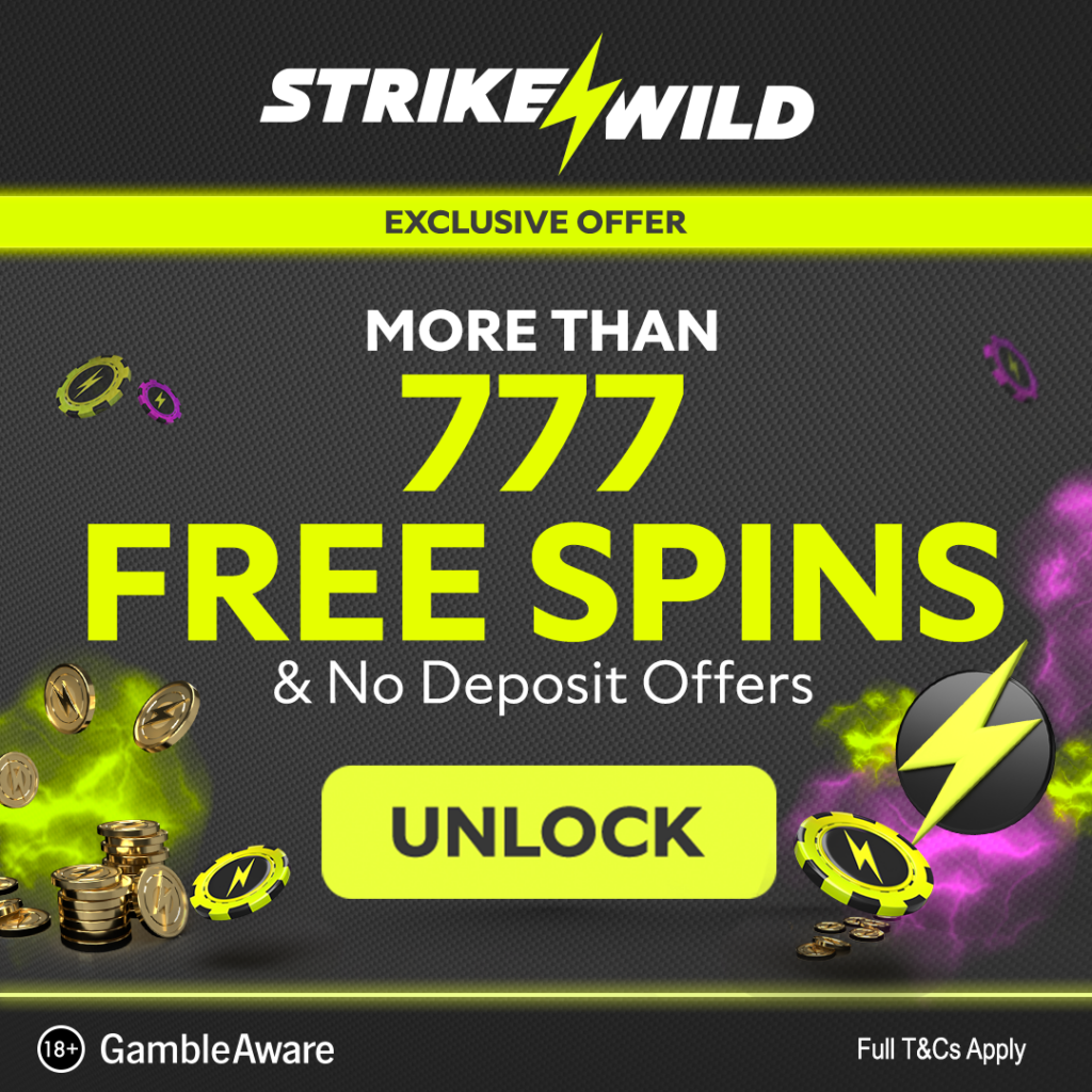 StrikeWild- More Than 777 Free Spins & No Deposit Offers