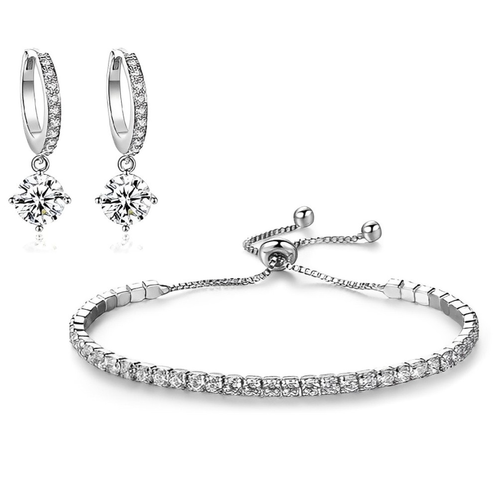 Free Tennis Bracelet & Earring Set