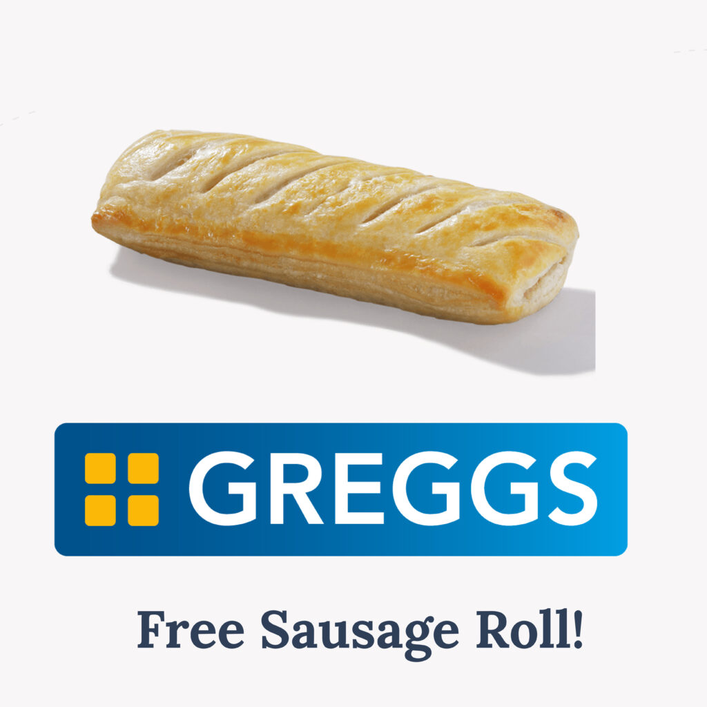 Free Greggs Sausage Roll (1,000 Available)