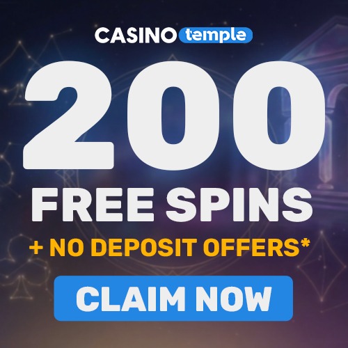 Casino Temple – 200 Free Spins (No Deposit)