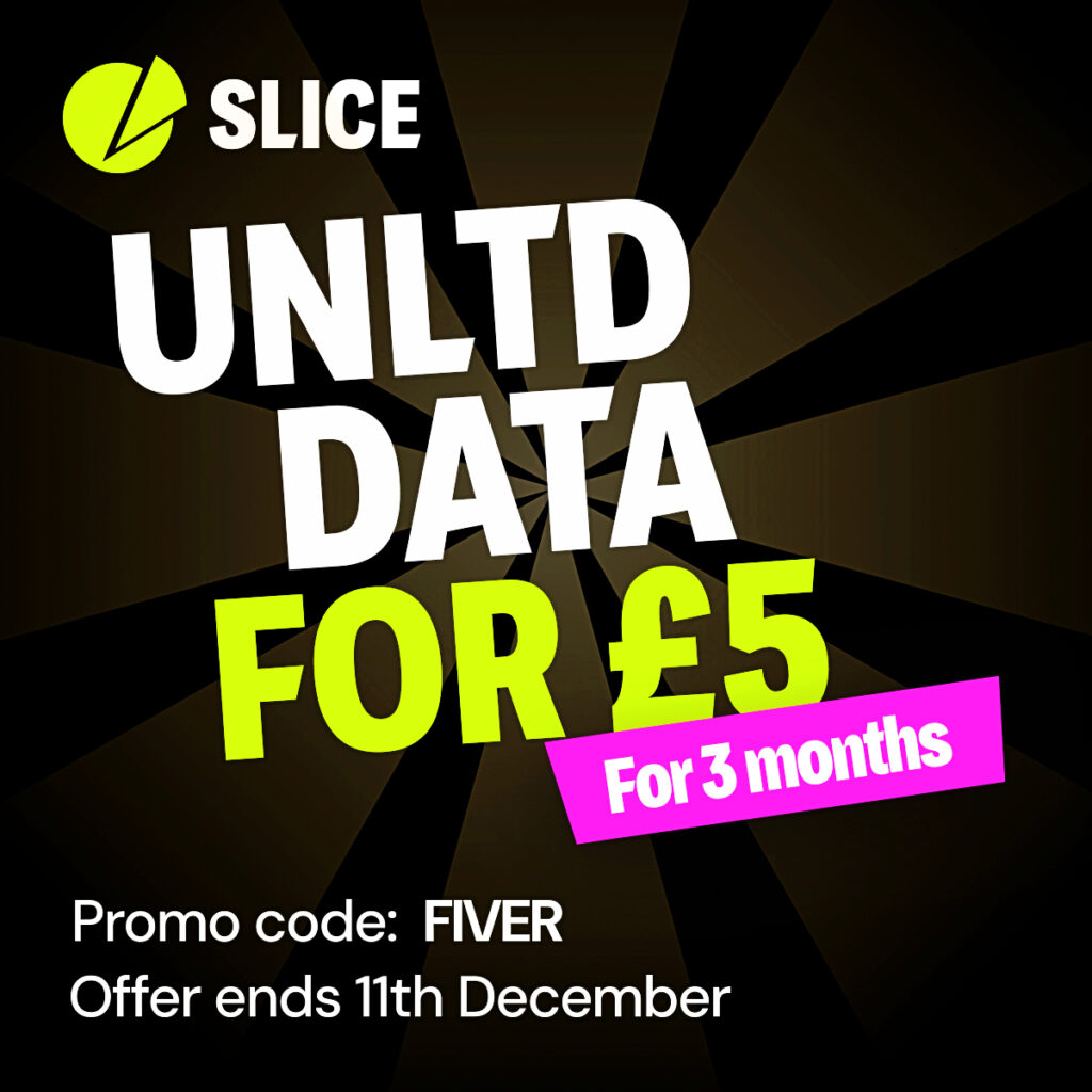 Get Unlimited Data For £5!