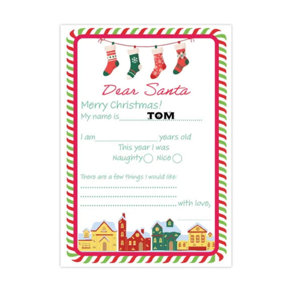 Free Letter To Santa