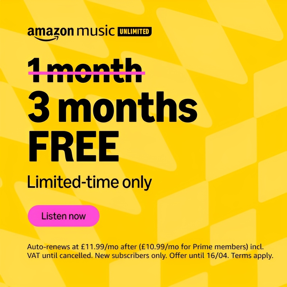 Free 3 Months of Amazon Music