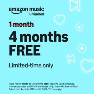 Free 4 Months of Amazon Music