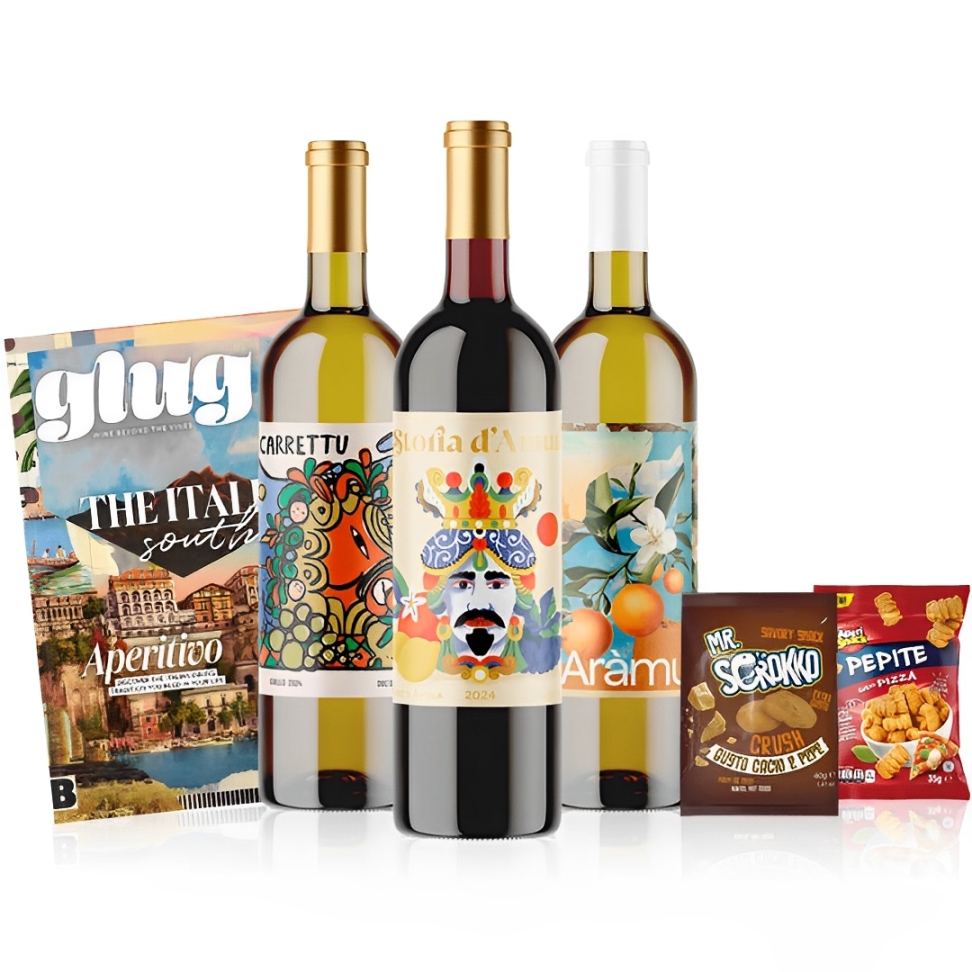 3 Free Wine Bottles + 2 Snacks & Magazine (Worth £36)