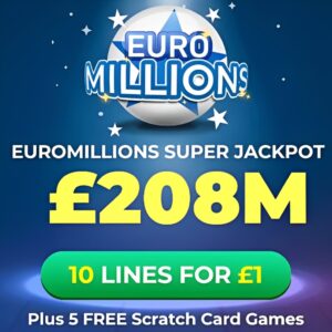 Free EuroMillions Tickets – £208 Million Super Jackpot!