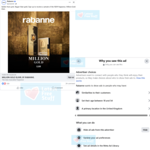 How To Claim A Free Rabanne Aftershave