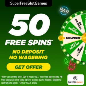 50 Free Spins – No Deposit & No Wagering