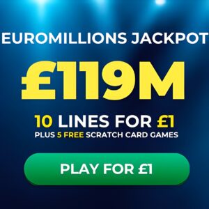 Free EuroMillions Tickets – £119 Million Super Jackpot!